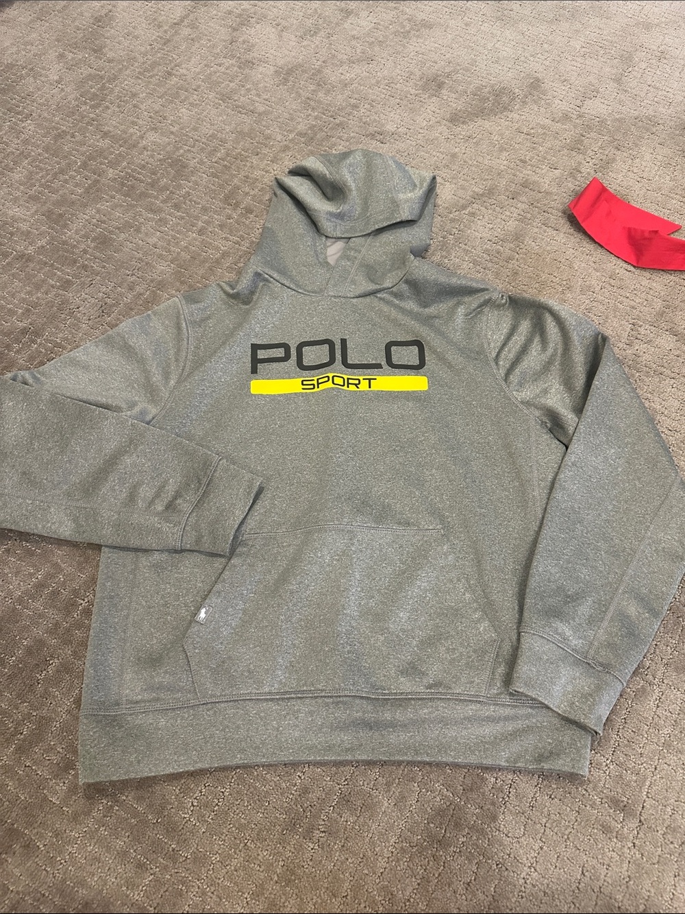 Polo by Ralph Lauren Gray Hoodie with Yellow Accent
